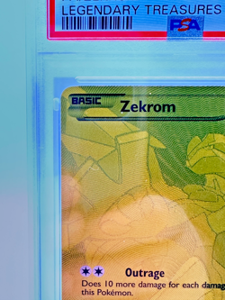 2013 Pokemon B&W Legendary Treasures Zekrom #115 | Gold FULL ART | PSA 7 - NM - Image 2