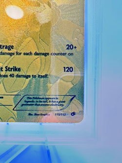 2013 Pokemon B&W Legendary Treasures Zekrom #115 | Gold FULL ART | PSA 7 - NM - Image 5