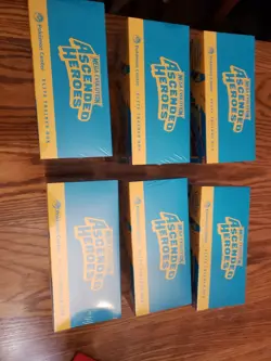 Pokemon TCG Mega Evolution Ascended Heroes Pokemon Center ETB x6 Box Lot In-Hand - Image 3