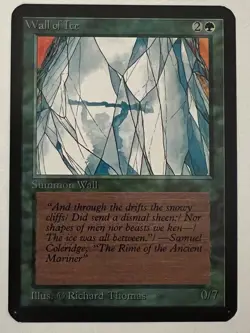 Magic the Gathering MTG Alpha Wall of Ice NM (Beta Bob) - Image 1