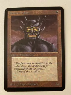 Magic the Gathering MTG Alpha OBSIANUS GOLEM NM- (Beta Bob) - Image 1