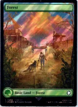 Forest (0853) (Surge Foil) | Foil | Universes Beyond: Fallout | 853 | NM | 2024 - Image 1