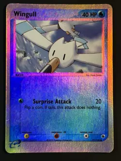 Pokemon Wingull 77/109 Reverse Holo EX Ruby & Sapphire - MP - Image 1