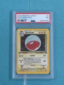 1999 Pokemon Jungle Electrode Holo 1st Edition #2 PSA 7 - Image 1