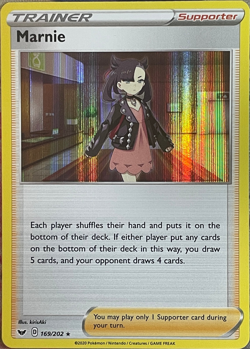 Marnie Holo Rare - 169/202 - Sword & Shield Base Pokemon 2020 - Image 1