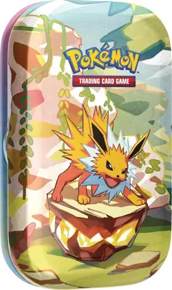 Pokemon TCG: S&V Prismatic Evolutions Jolteon Mini Tin (2 Packs) New & Sealed ✅ - Image 1
