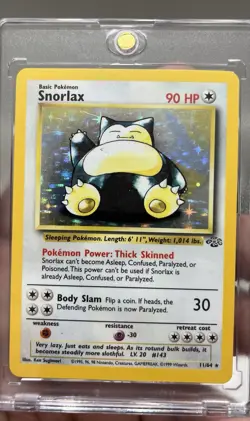 Pokemon Snorlax 11/64 Jungle Holo Rare English 1999 Card Pokemon TCG - Image 1