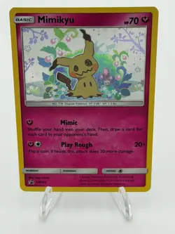 Mimikyu SM163 Holo Black Star Promo Pokemon 2019 Sun & Moon TCG - Image 1