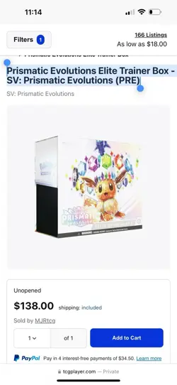 🔥Pokemon Prismatic Evolutions 🔥ETB Elite Trainer Box NEW Sealed Prismatic 🔥 - Image 2