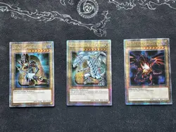 Blue-Eyes White Dragon Dark Magician Red-Eyes LC01 Quarter Century Yugioh QCR - Image 1