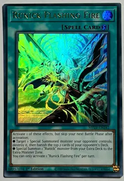 Runick Flashing Fire MP23-EN242 (NM) Ultra Rare 1st Edition Yu-Gi-Oh! TCG - Image 1