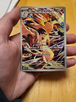 Pokemon TCG Ethan's Typhlosion Destined Rivals Illustration Rare Card 190/182 NM - Image 1