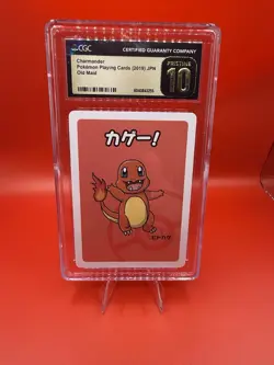 ✨✨ CGC PRISTINE 10 CHARMANDER OLD MAID PLAYING CARDS 2019 JAPANESE POKEMON CARD - Image 1