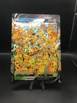 Pokemon TCG Pikachu V-UNION SWSH 141 BlackStar Promo Jumbo Card - Image 1