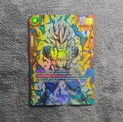 Dragon Ball Super Card Game Vegeta SR Holo Card FB1-083 20000 Power Cost 4 - Image 1