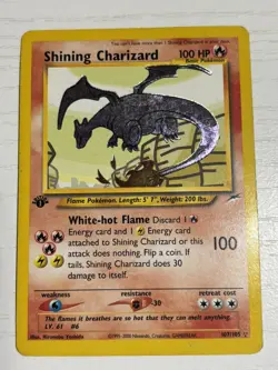 2002 Shining Charizard Neo Destiny Holo Pokemon Card 107/105 #107 ENG - Image 1