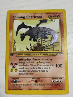 2002 Shining Charizard Neo Destiny Holo Pokemon Card 107/105 #107 ENG - Image 5