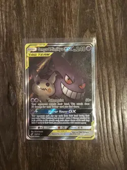 2019 Pokemon Gengar & Mimikyu GX (Full Alt Art) 165/181 Team Up PSA 10 - Image 1