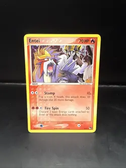 Pokemon TCG Entei 1/17 Pop Series 2 Holo Rare Card - Image 3