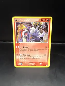Pokemon TCG Entei 1/17 Pop Series 2 Holo Rare Card - Image 4