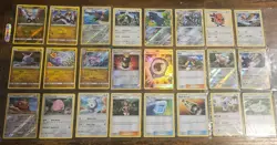 2017 SM Guardians Rising Pokemon Card Lot - 24 Cards (161/145 Aqua Patch SECRET) - Image 1