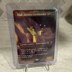 MTG Magic The Gathering Avatar BORDERLESS Toph Greatest Earthbender - Image 1