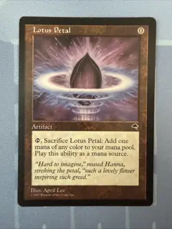 Lotus Petal - Tempest - Magic The Gathering - Vintage 1997 - Image 1