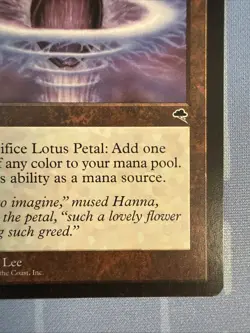 Lotus Petal - Tempest - Magic The Gathering - Vintage 1997 - Image 4