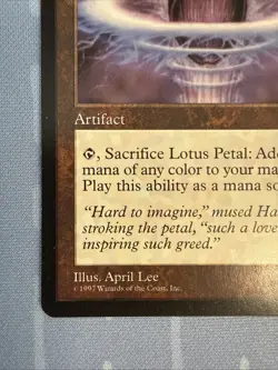 Lotus Petal - Tempest - Magic The Gathering - Vintage 1997 - Image 5