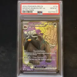 Pokemon TCG Arvens Mabosstiff EX 218/182 SV10 Destined Rivals Full Art PSA10 Gem - Image 1