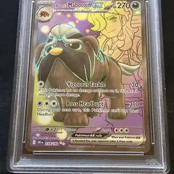 Pokemon TCG Arvens Mabosstiff EX 218/182 SV10 Destined Rivals Full Art PSA10 Gem - Image 3