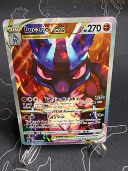 Lucario VSTAR SWSH291 Promo SWSH Black Star Pokemon LP - Image 1