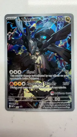 N's Zekrom Pokemon Center Stamp - 031 MEP ETB Promo - Ascended Heroes - Image 2