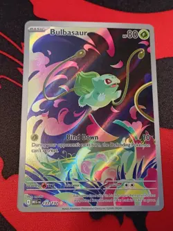 Pokemon Bulbasaur Illustration Rare 133/132 Me01 Mega Evolution Holo - Image 1