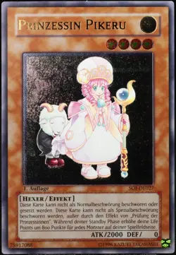 Yu-Gi-Oh! Prinzessin Pikeru SOI-DE027 1.Edition Ultimate Rare [EX-NM] | DE 2006 - Image 1
