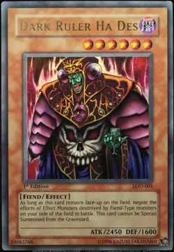 Yu-Gi-Oh! Dark Ruler Ha Des LOD-001 1.Edition (1st) Super Rare [LP] | EN 2004 - Image 1