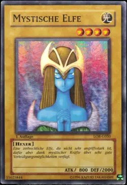 Yu-Gi-Oh! Mystische Elfe LOB-G050 1.Edition Super Rare [PL] Mystical | DE 2002 - Image 1