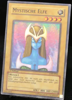 Yu-Gi-Oh! Mystische Elfe LOB-G050 1.Edition Super Rare [PL] Mystical | DE 2002 - Image 3