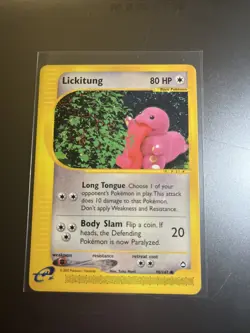 Lickitung Aquapolis Regular Card 090/147 Uncommon Pokemon TCG Card NM - Image 1