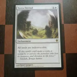 Mtg Terra Eternal LP/NM Worldwake Magic the Gathering Enchantment Card Rare - Image 1