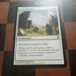 Mtg Terra Eternal LP/NM Worldwake Magic the Gathering Enchantment Card Rare - Image 2