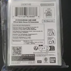 Bandai Gundam Card Game Official Premium Matte Sleeves EX Pomeranians 70 Pack - Image 2