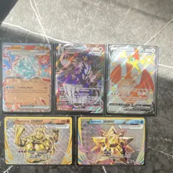 Pokemon TCG 5 Card Lot Eiscue EX Urshifu VMAX Cramorant V Machamp BREAK Starmie - Image 1