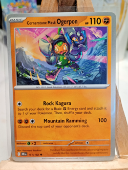 Cornerstone Mask Ogerpon 111/182 Destined Rivals Regular Finish Pokemon Card - Image 1