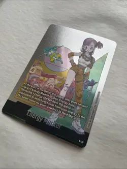 Energy Marker E-73 Silver Bulma Manga Booster 02 Dragon Ball Card English - Image 3