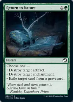 Return to Nature [Innistrad: Midnight Hunt] Foil Near Mint - Image 1