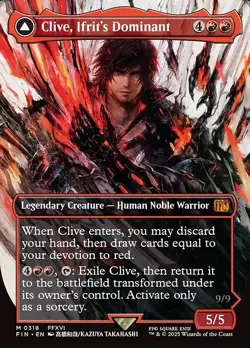 Clive, Ifrit's Dominant-Final Fantasy-Borderless-Regular-318-NM - Image 1