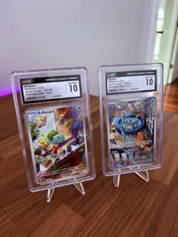 CGC 10 SEQUENTIAL Set Bulbasaur 143/142 Squirtle 148/142 Stellar Crown Pokemon - Image 1