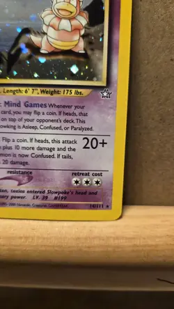 Slowking Neo Genesis 14/111 Rare Holo LP - unlimited - ungraded Pokemon Card - Image 5