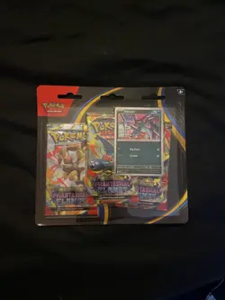 Pokemon TCG Mega Evolutions Phantasmal Flames 3 Pack Blister Triple Sneasel NEW - Image 1